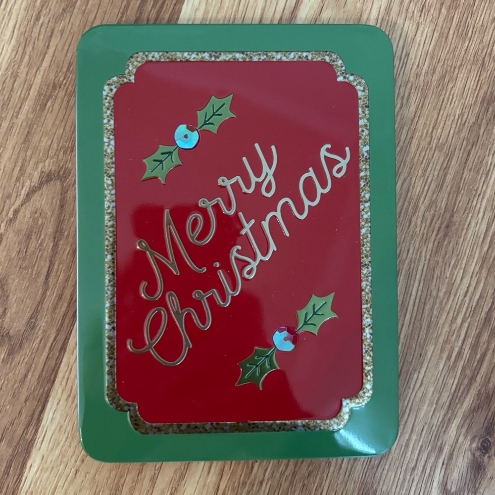 NWOT Christmas Gift Card Tin